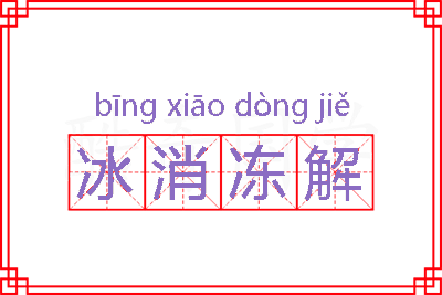 冰消冻解